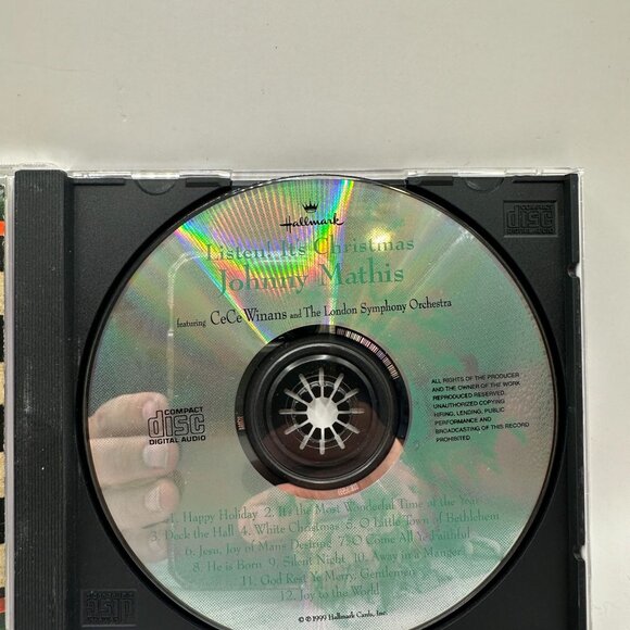 Listen Its Christmas Johnny Mathis CeCe Winans CD 1999 Album Hallmark Music - Picture 4 of 4